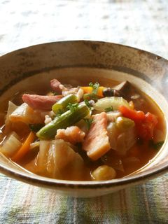 ミネストローネ風☆食べる野菜スープ♪-レシピのメイン写真