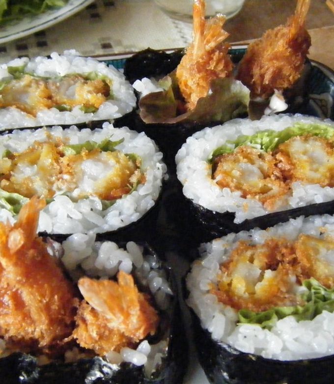超満足～エビフライの海苔巻き by SandyMiao 【クックパッド】 簡単