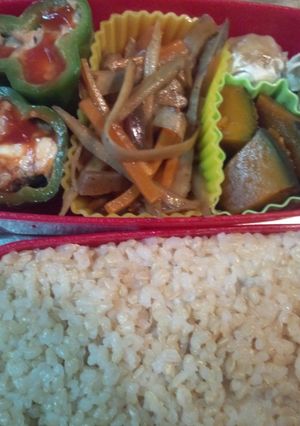 お弁当に☆ピーマンの肉詰め　チーズ入り-レシピのメイン写真