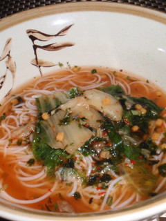 お茶漬けキムチそうめん-レシピのメイン写真