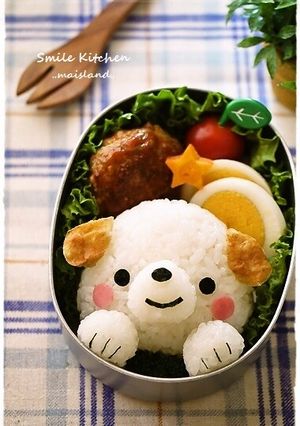 ひょっこり★わんちゃんおにぎり!キャラ弁-レシピのメイン写真