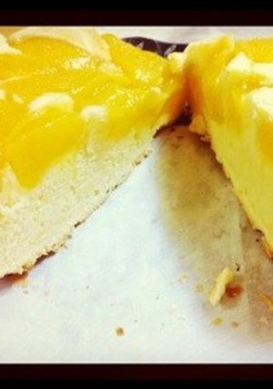 ★黄桃もちもちケーキ★-レシピのメイン写真