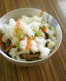ヲマンおばさんの混ぜご飯♪(干し椎茸で）