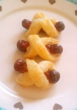 軽食やおやつに☆一口ポークビッツイスト-レシピのメイン写真