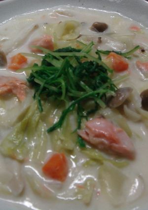 鮭とキャベツのクリーム煮-レシピのメイン写真
