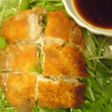 鶏もも肉のカリカリ焼き・みず菜添え!