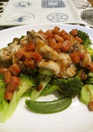 牡蠣と色々野菜のサラダ～バルサミコ風味～-レシピのメイン写真