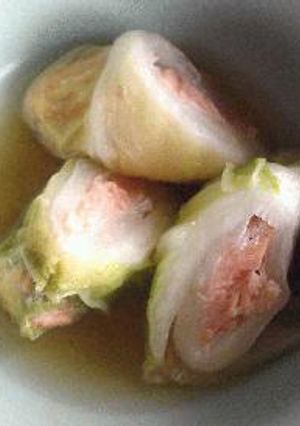 はなびし草のサーモンの白菜巻き煮-レシピのメイン写真