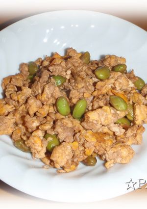 ✿卵とひき肉のそぼろ　枝豆入り✿-レシピのメイン写真
