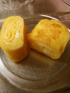 1人分のお弁当に!1個の卵で太い卵焼き-レシピのメイン写真