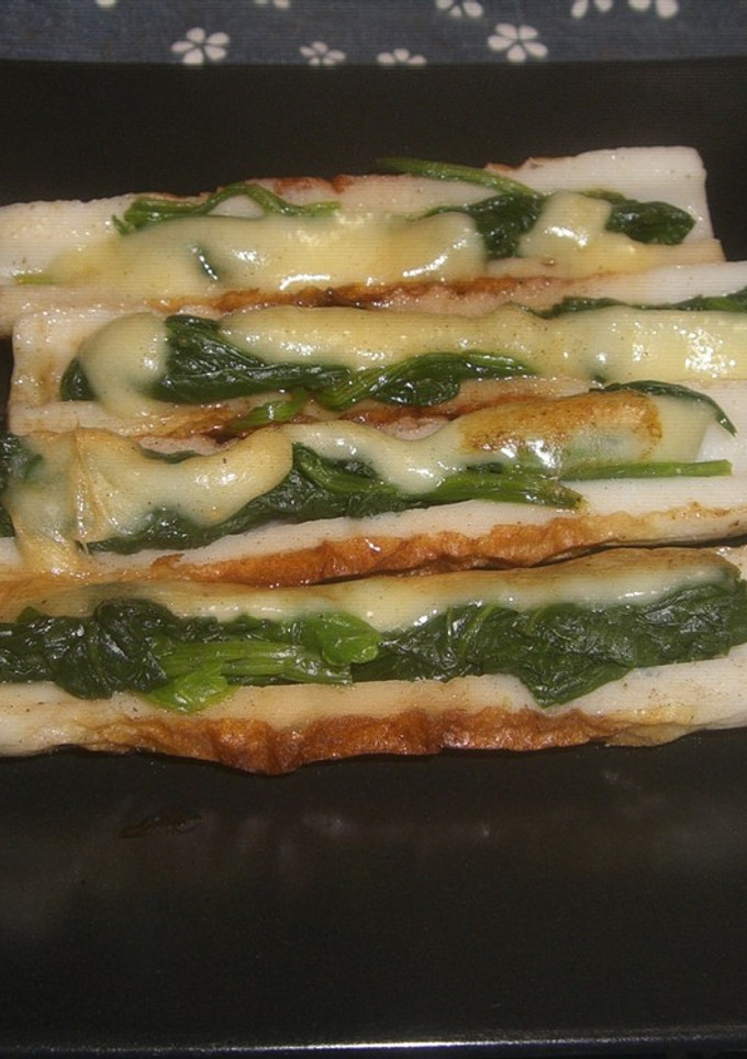 ちくわのチーズほうれん草のせ-レシピのメイン写真