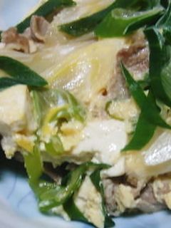 豚肉と豆腐の卵とじ-レシピのメイン写真