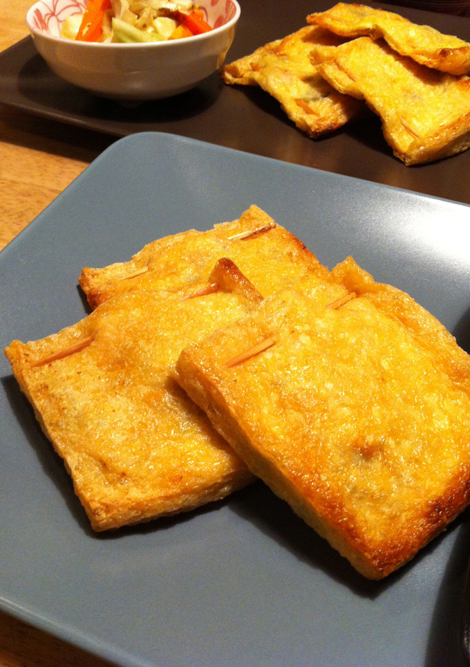 油揚げのはさみ焼き（ほうれん草ベーコン）-レシピのメイン写真