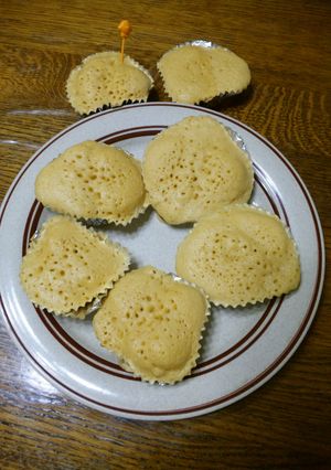 ＨＭでレンジ５分簡単きなこ蒸しパンけーキ-レシピのメイン写真