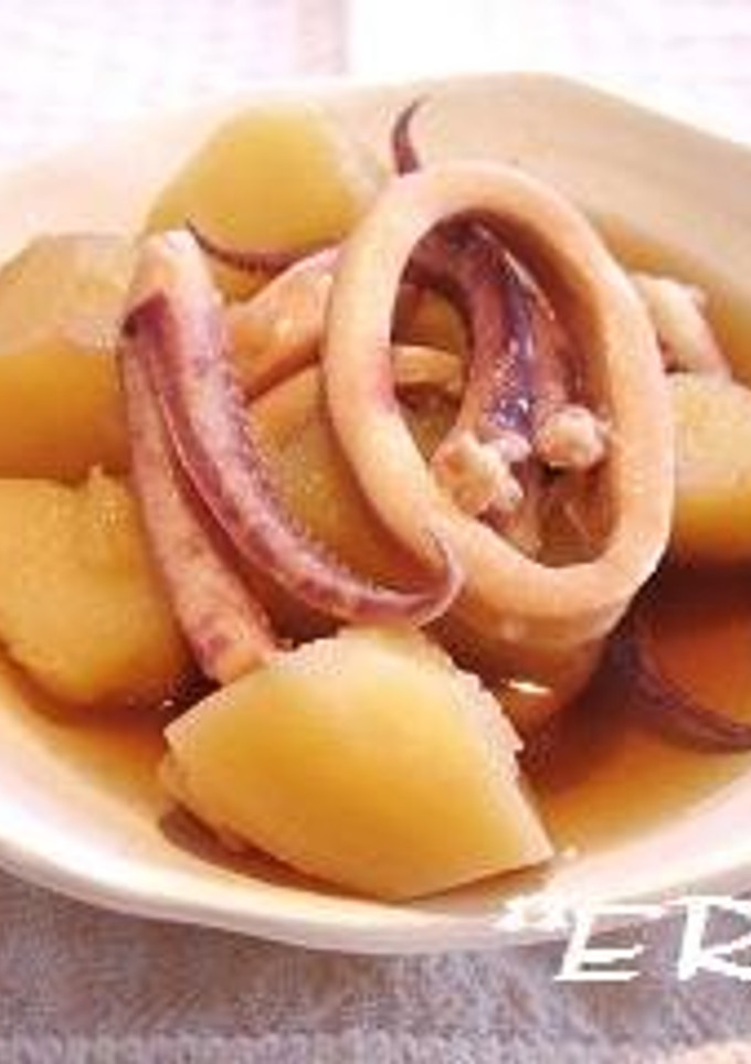 簡単!!イカとじゃがいもの煮物♪♪-レシピのメイン写真
