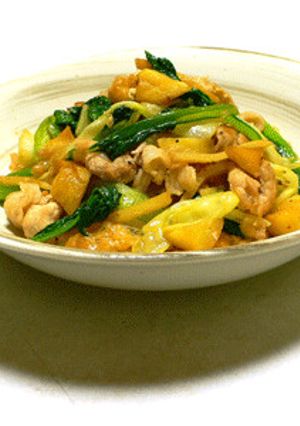 白人参とキャベツと豚肉の生姜醤油炒め-レシピのメイン写真