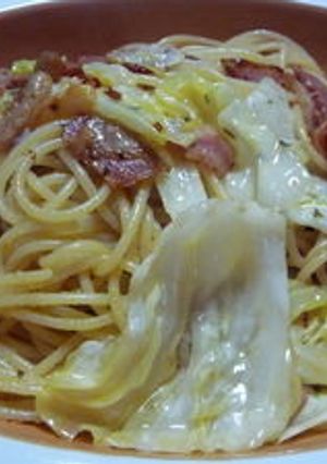 キャベツとベーコンのペペロンチーノ-レシピのメイン写真