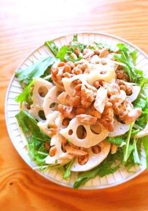 レンコンとツナと納豆のサラダ-レシピのメイン写真