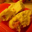 ルクエで♪さつまいも入り米粉蒸しパン