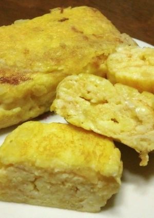 美味しいよ♪豆腐とジャガイモの卵焼き-レシピのメイン写真