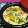 タジン鍋でクリームパスタ☆彡