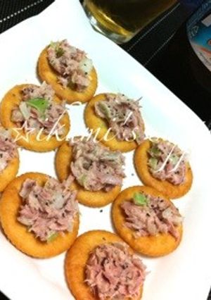 簡単おつまみツナマヨカナッペ-レシピのメイン写真
