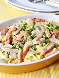 きのこ入りクリームパスタ-レシピのメイン写真