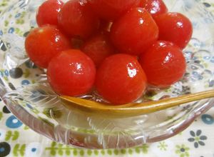 デザート感覚♪ミニトマトの蜂蜜レモン漬け-レシピのメイン写真