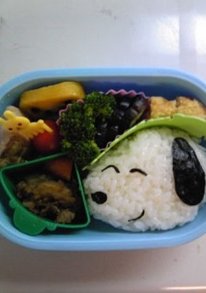キャラ弁☆おにぎり40・スヌーピー-レシピのメイン写真