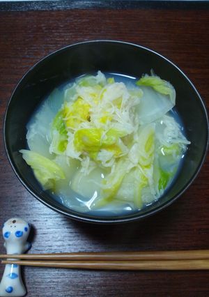 5分でできる☆白菜とホタテのほっこり煮-レシピのメイン写真
