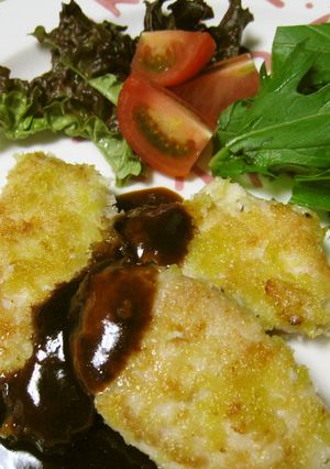鶏むね肉で♪揚げない柔らかいチキンカツ風-レシピのメイン写真