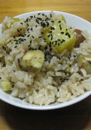 栗とさつまいもの炊き込みご飯-レシピのメイン写真