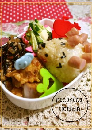 ポークビッツで♪はりねずみキャラ弁♪-レシピのメイン写真