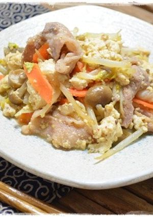 焼き肉のたれで豆腐チャンプル～☆-レシピのメイン写真