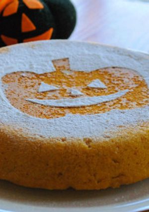 HM×炊飯器でハロウィンかぼちゃケーキ☆-レシピのメイン写真