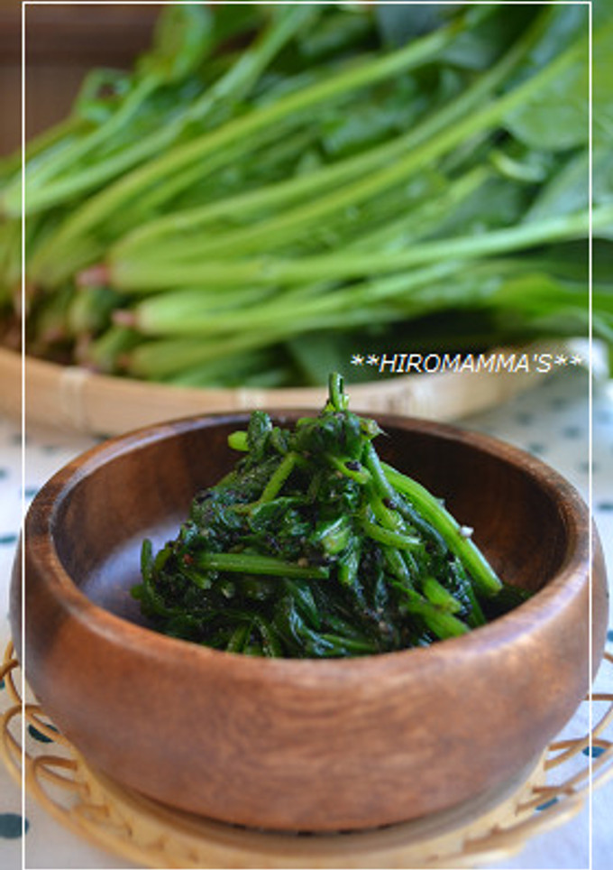 ほうれん草のゴマ和え～下茹での仕方～-レシピのメイン写真