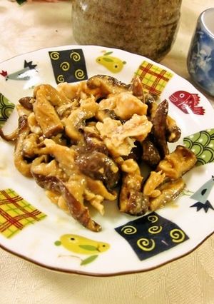 椎茸の酒かす味噌しょう油和え-レシピのメイン写真