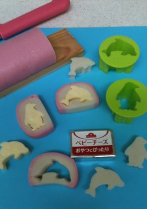 可愛いかまぼこ型抜きおかず-レシピのメイン写真