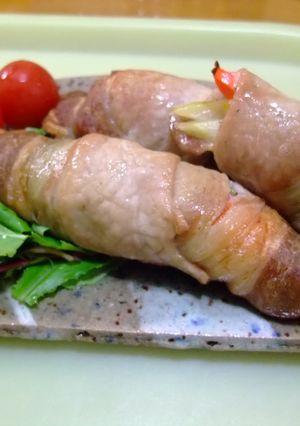 ★豚肉の野菜巻き巻き★-レシピのメイン写真