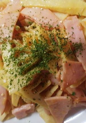 ☆簡単おつまみ☆たけのことハム炒め-レシピのメイン写真