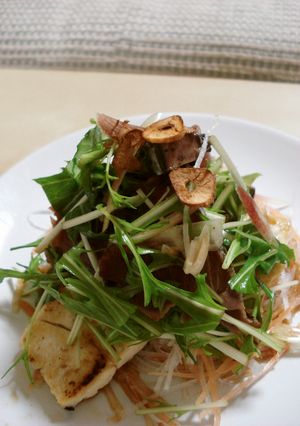 鰹のたたきと豆腐ステーキのコラボ★☆-レシピのメイン写真