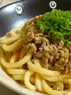 マヨ味♡豚そぼろの焼きうどん♫-レシピのメイン写真