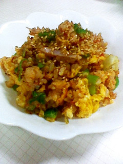 ☆冷やご飯でトマタマネギチャーハン☆-レシピのメイン写真