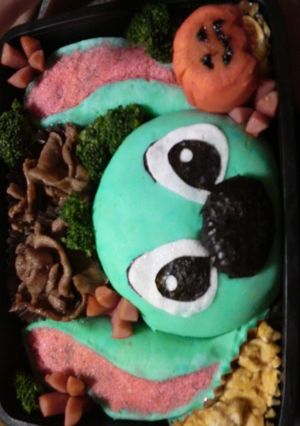 ハロウィン☆キャラ弁(ｽﾃｨｯﾁ)-レシピのメイン写真