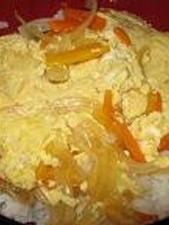 ニンジンで卵丼-レシピのメイン写真