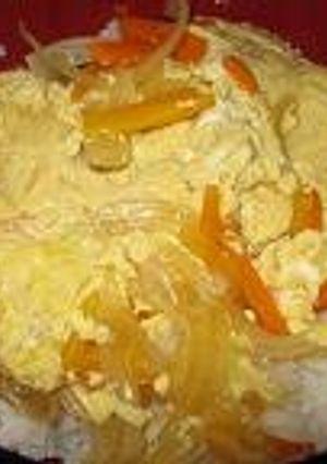ニンジンで卵丼-レシピのメイン写真