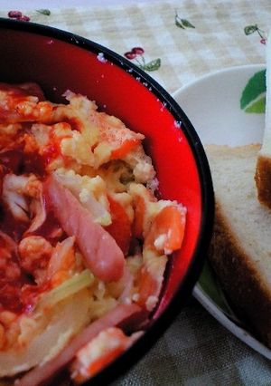 レンジでスクランブルエッグ-レシピのメイン写真