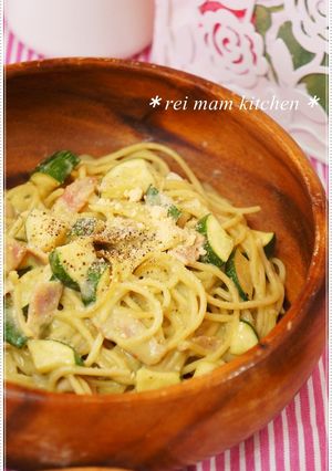 ✿家庭版♡バジルクリームソースのパスタ✿-レシピのメイン写真