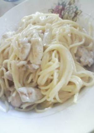 シンプル＊クリームパスタ(バター不要)-レシピのメイン写真