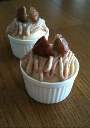 蒸しパンdeモンブラン-レシピのメイン写真